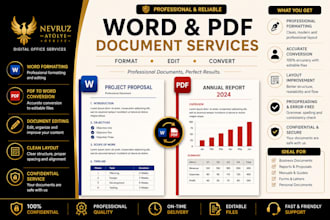 professionally format, edit and convert word and PDF documents