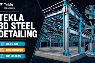 detail 3d structural steel shop drawings steel detailing structural bim in tekla