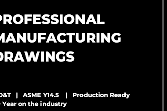 create manufacturing gdt drawings according to asme