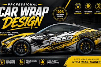 make your car a moving billboard with unique car wrap design vehicle wrap design