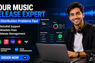 fix music distribution issues on distrokid, tunecore, cd baby and ditto