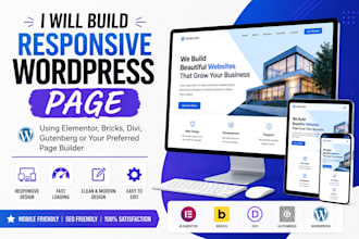 build a responsive wordpress page