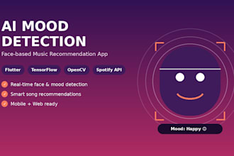 build face mood detection app that suggests songs