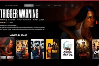 develop iptv app, smart tv, android tv, ios app ibo with admin panel and sub