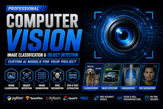 build computer vision, image classification and object detection models