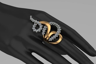 do 3d jewelry design, molding ready jewelry  for 3d printing