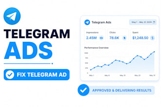 create telegram ads campaign,forex,gaming, telegram marketingn,fix telegram ad
