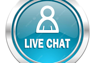 be your professional live chat support and customer service agent