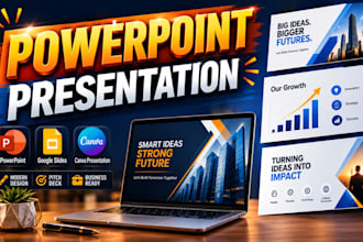 design powerpoint presentation and pitch deck