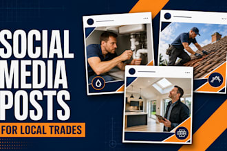 design facebook and instagram posts for your trade business