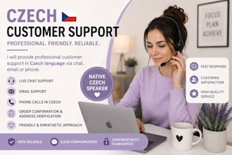 make czech order confirmation and customer service calls