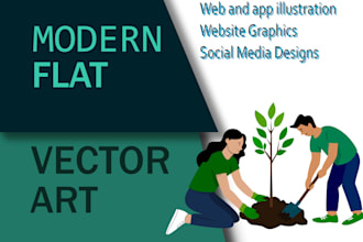 design modern flat vector illustrations