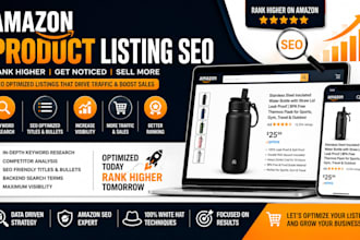 do complete amazon listing optimization with keyword research