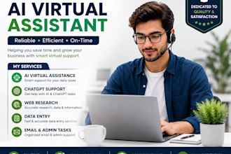 be your ai virtual assistant for chatgpt, web research and admin tasks