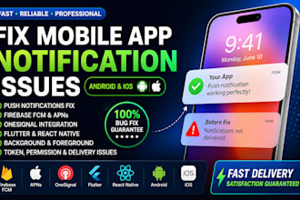 fix flutter react native firebase fcm apns onesignal push notification bug