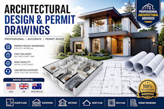 prepare USA permit ready architectural drawings for city approval