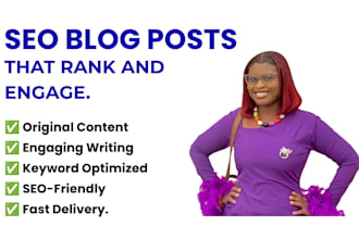 write SEO blog posts and articles