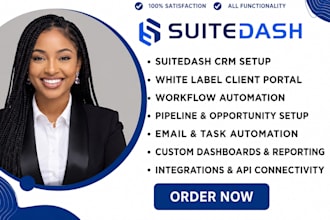 setup suitedash crm white label client portal and automation