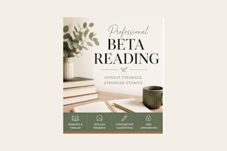 beta read your romance or business manuscript