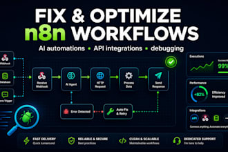 build fix and optimize n8n workflows and ai automations