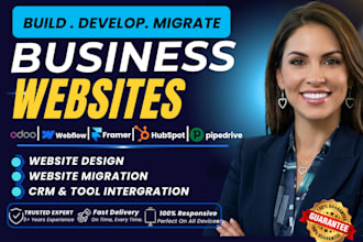 build migrate odoo website hubspot CRM pipedrive 3d framer webflow design