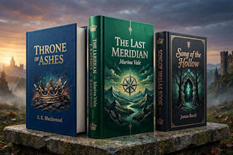 create an epic fantasy book cover