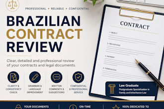 review brazilian contracts and legal documents