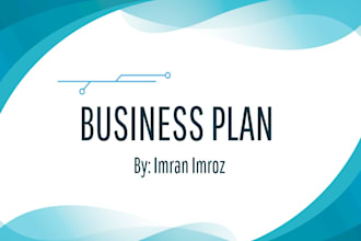 write an investor ready business plan with financial projections