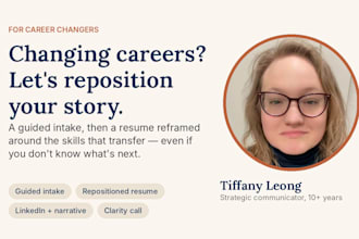 reposition your resume for a career change