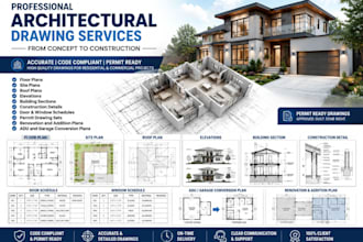 do architectural drawings, floor plans, elevations, site plans with permit sets