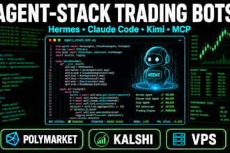 fix setup hermes agent ai trading bots polymarket kalshi mcp kimi claude code