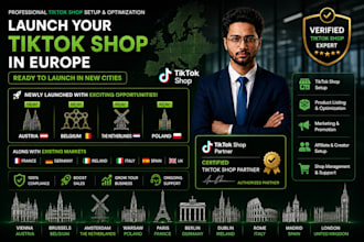 setup tiktok shop for austria belgium poland netherlands