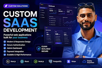 develop a custom saas web application