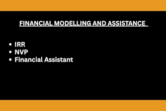 build financial models with irr, npv, dcf and investment analysis