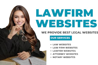 design custom built law firm website with lead generating features