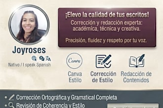 corregir y editar textos en español