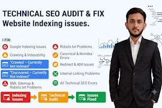 do technical SEO audit and fix website indexing issues