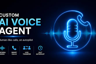 build custom ai voice agent ai calling bot with live call transfer in out bound