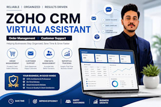 manage your zoho CRM, customer follow ups and order processing