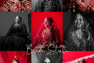professionally retouch wedding and portrait photos