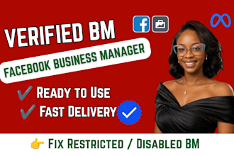 fix and create fresh verified fb business manager immortal bm and ads account