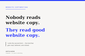 write website copy that turns scrollers into customers