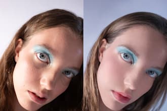 do natural skin retouching and photo editing