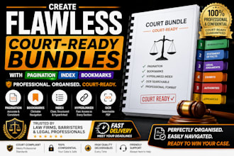 create flawless court bundles with pagination, index and bookmarks