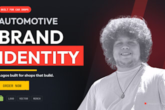 design a custom logo and brand identity for your automotive shop