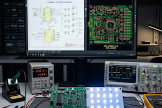 design pcb, led driver pcb, circuit and schematic for electronics