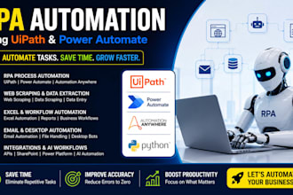 develop rpa automation using uipath and power automate