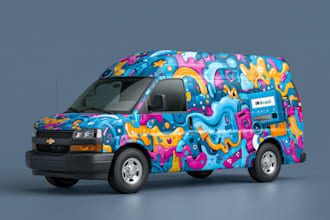 draw car wrap vehicle wrap truck wrap racing car wrap