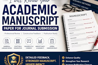 review your academic manuscript paper for journal submission