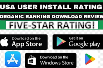 do applestore USA download install, 8000 IOS ranking rating review app promotion